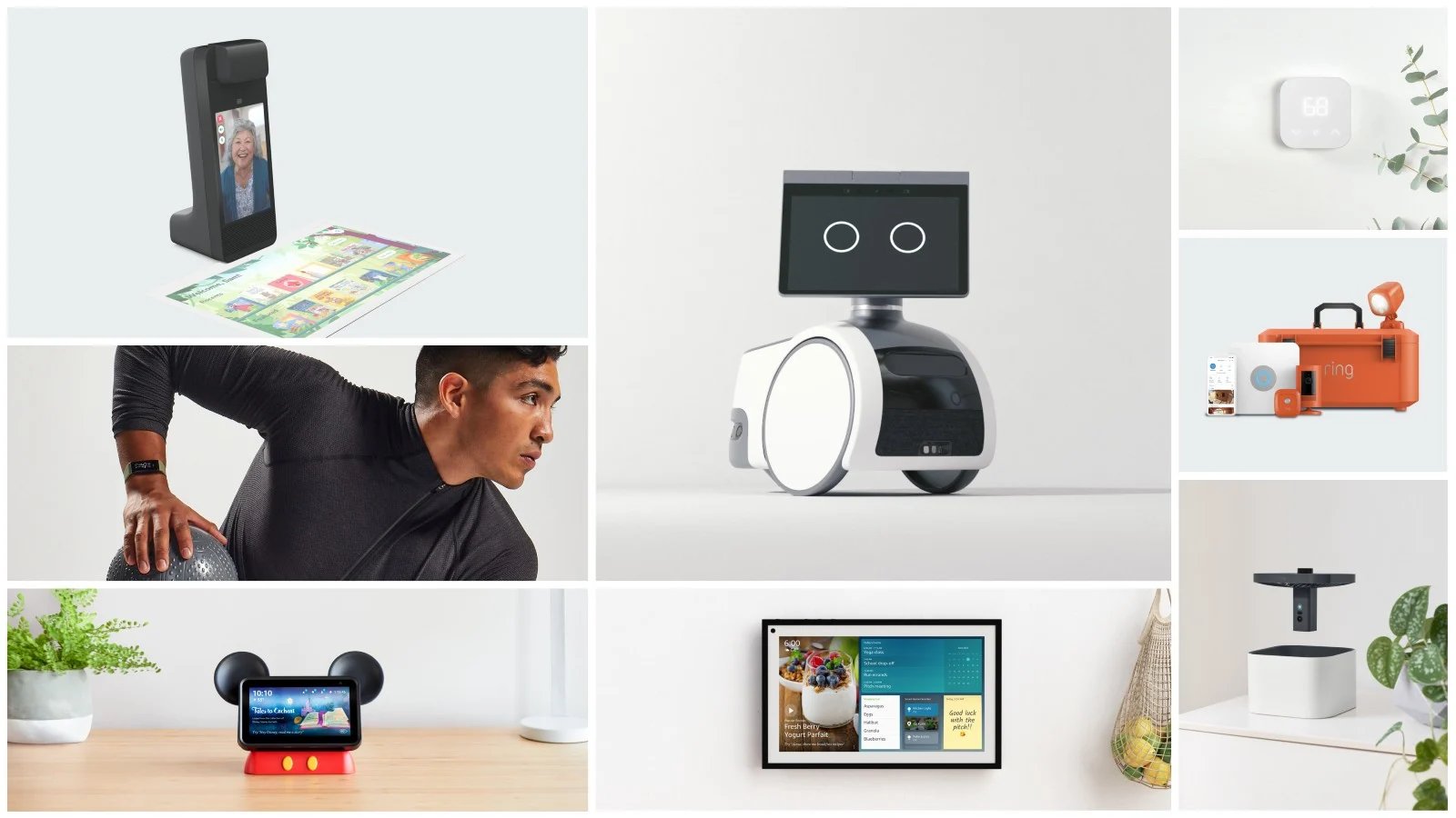 Several photos of Amazon's new hardware devices.