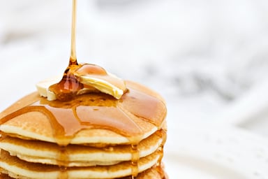 Pancake and syrup