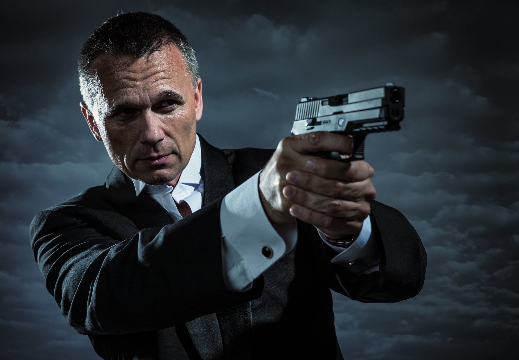Movie Agent with Pistol