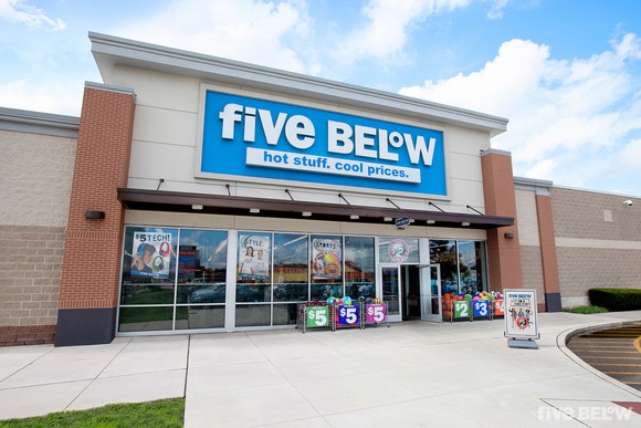 exterior of a Five Below store