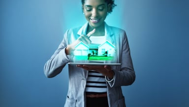 Digital Respresentation of a Home On Tablet