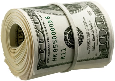 bankroll cash wad $100 getty