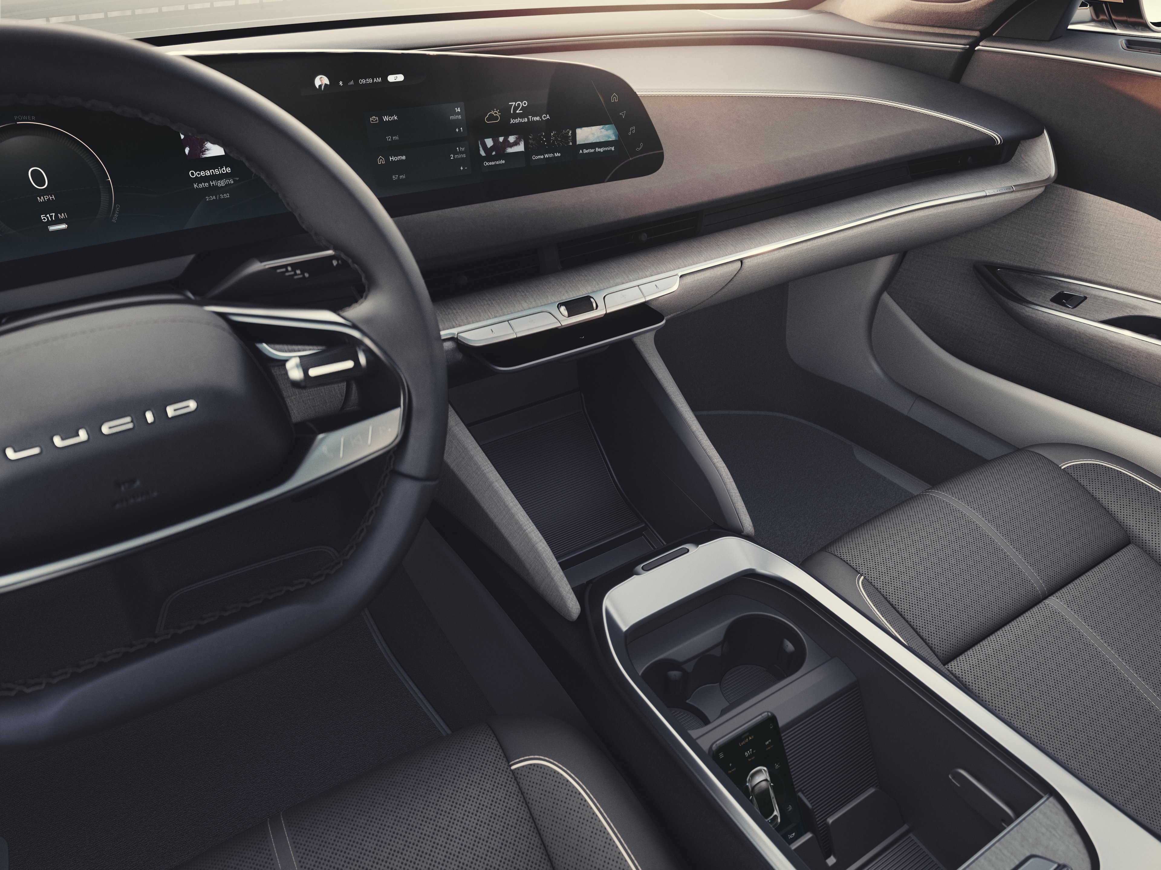 Lucid Air interior. 