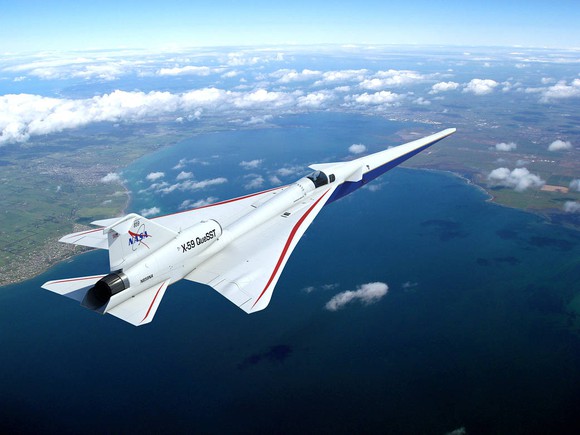 NASA X-59 QueSST Airplane.