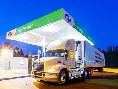 A Clean Energy natural gas station.