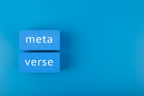 Metaverse written in blocks. 