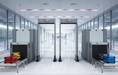 Metal Detectors At Airport