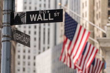 A street sign for Wall Street.