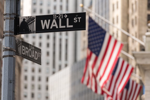 A street sign for Wall Street.