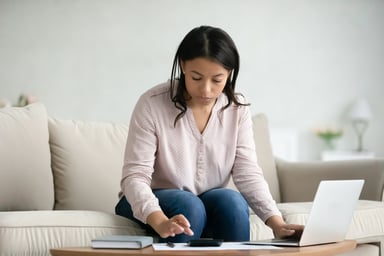 Doing math on the couch