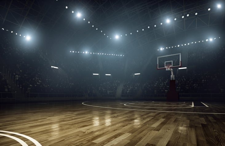 Basketball arena.