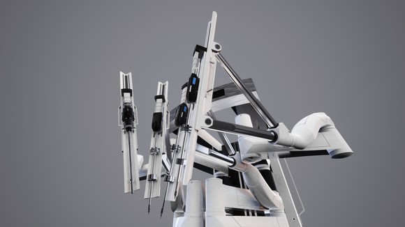 Picture of robotic-assisted surgical machine