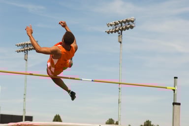 Athlete on High Jump -- GettyImages-530984735