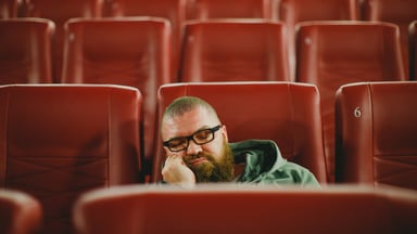 asleep in movie theater