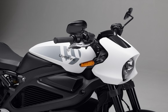 LiveWire electric-vehicle motorcycle. 