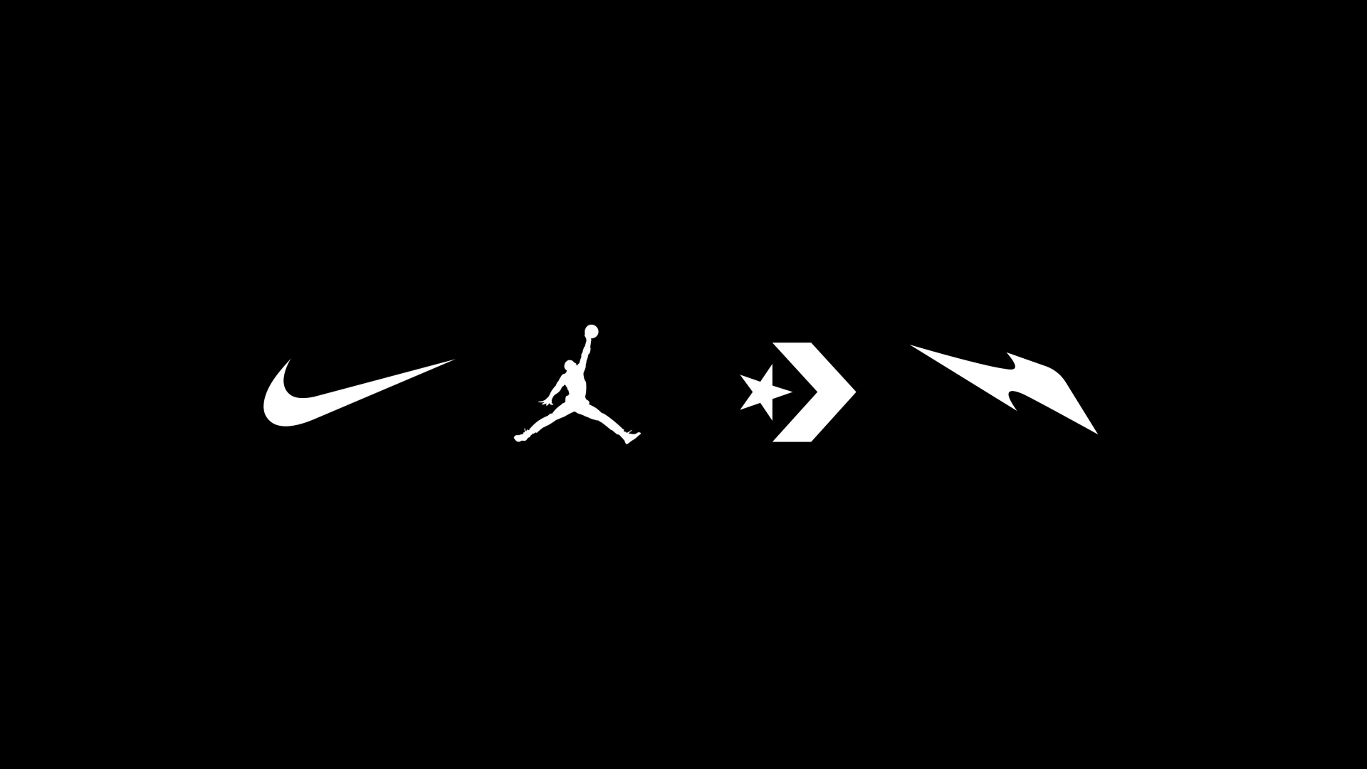 Nike, Jordan, Converse, and RTFKT logos.