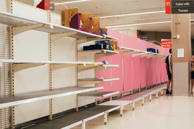 empty store shelves getty