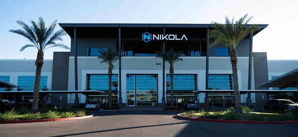 front of Nikola headquarters.