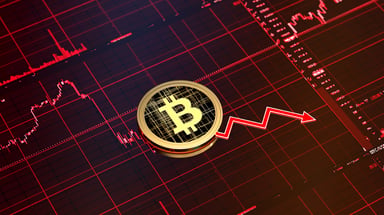 Bitcoin chart falling