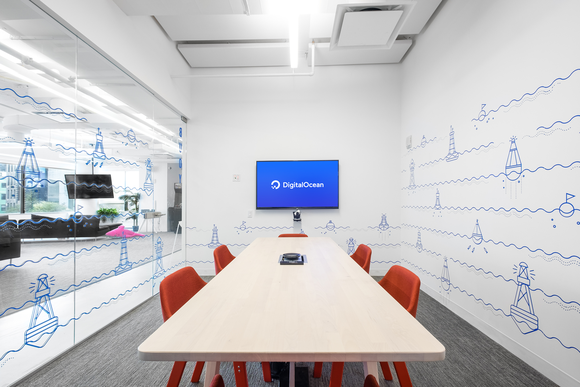 An office at DigitalOcean headquarters.