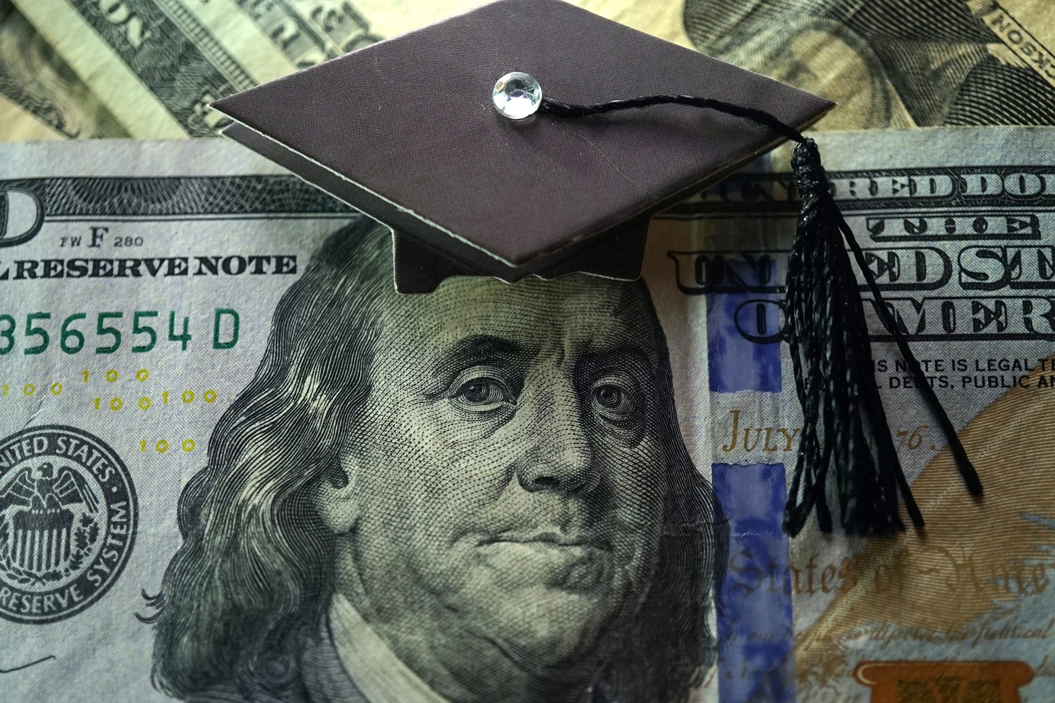 ben franklin and graduation cap getty