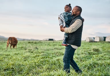 father daughter farm