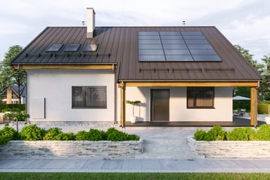 Home with Solar Panels