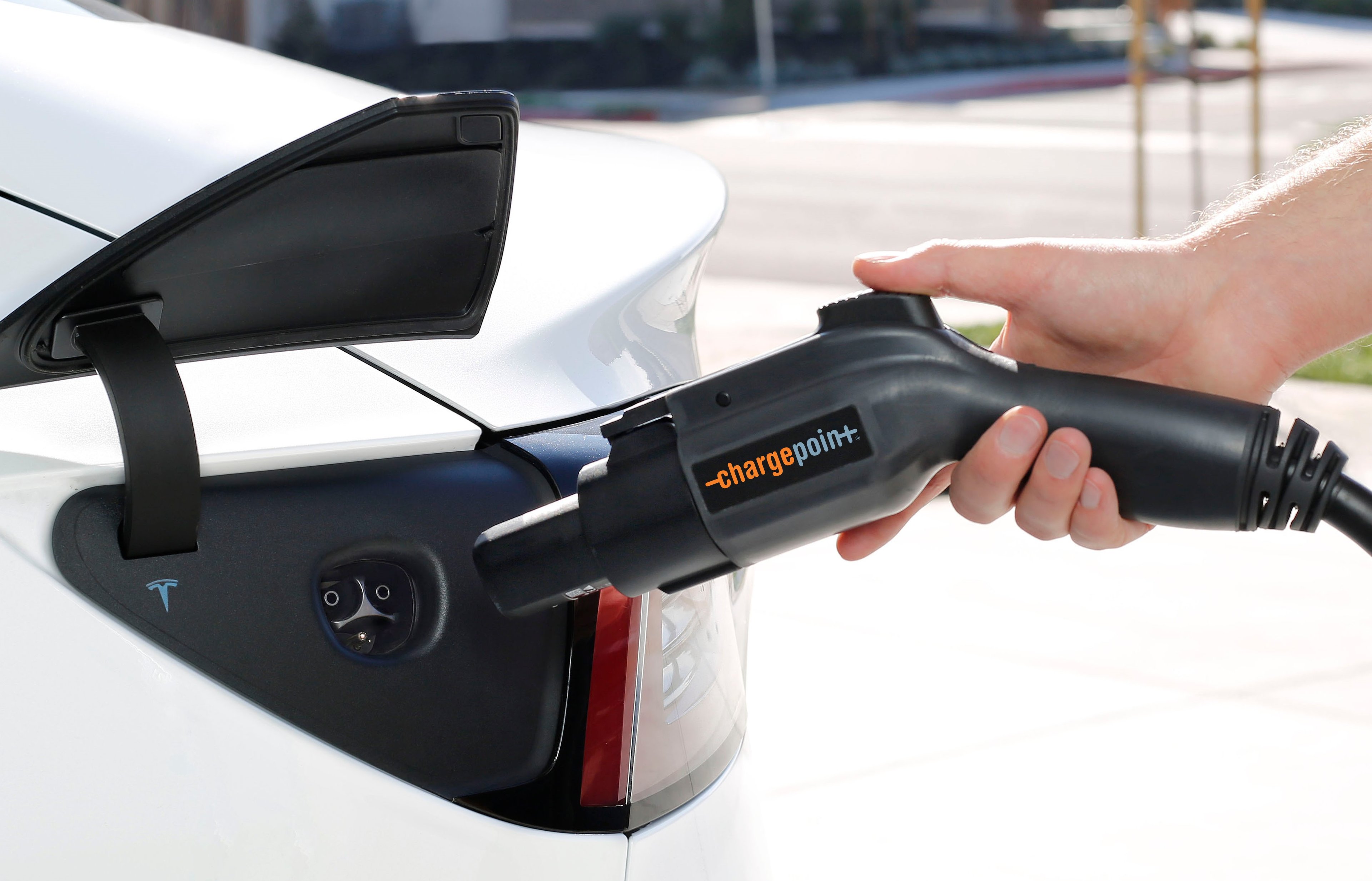 Charging at home. ChargePoint.