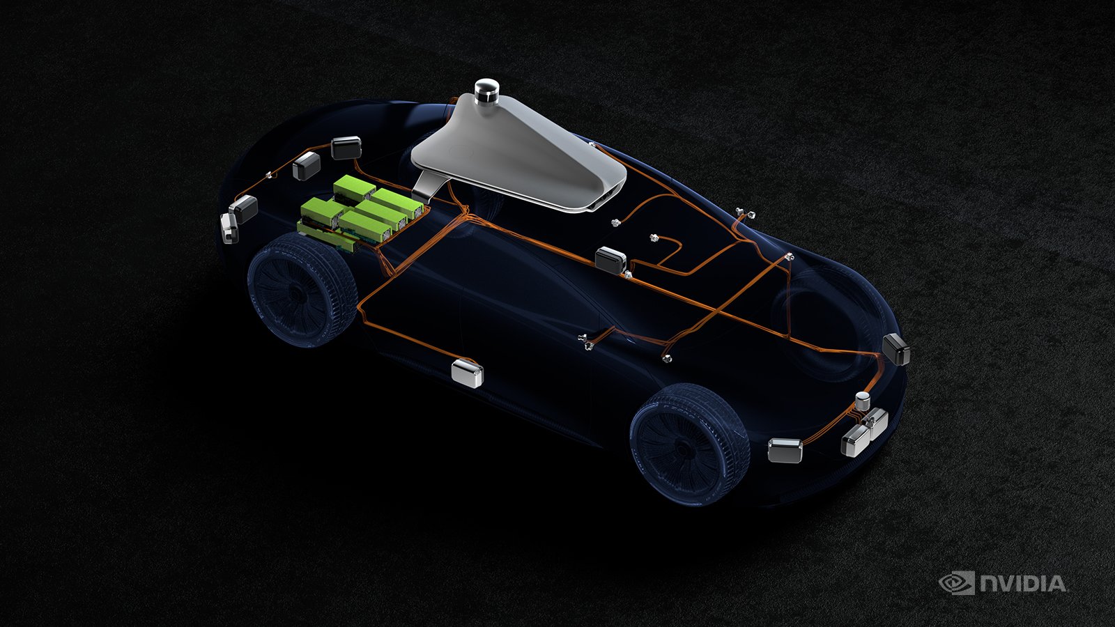 Nvidia Drive Hyperion full self-driving platform.