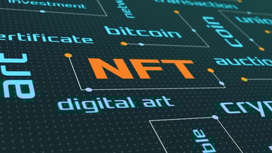 NFT concept with terms