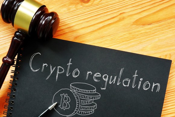 A paper that says crypto regulation is under a gavel.