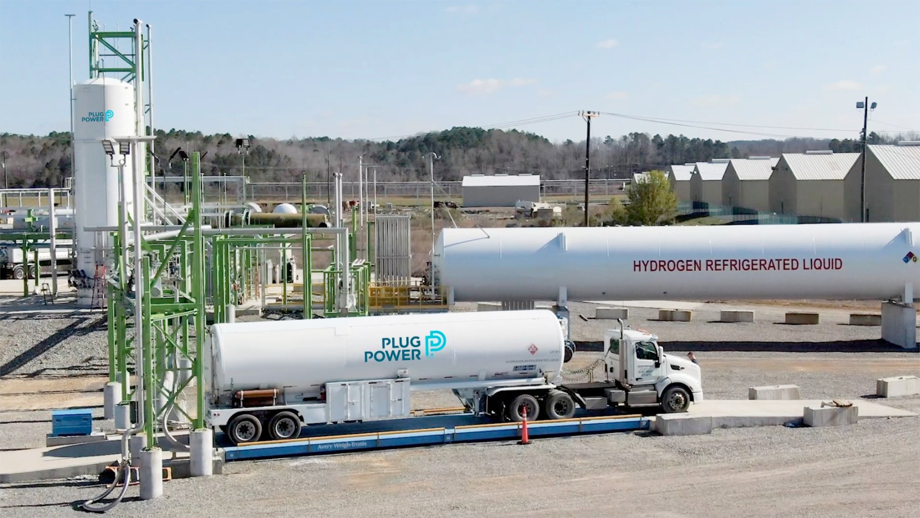 Plug Power's hydrogen production facility.