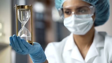 Hourglass, scientist