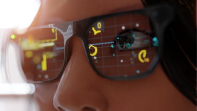 Person Wearing AR Glasses