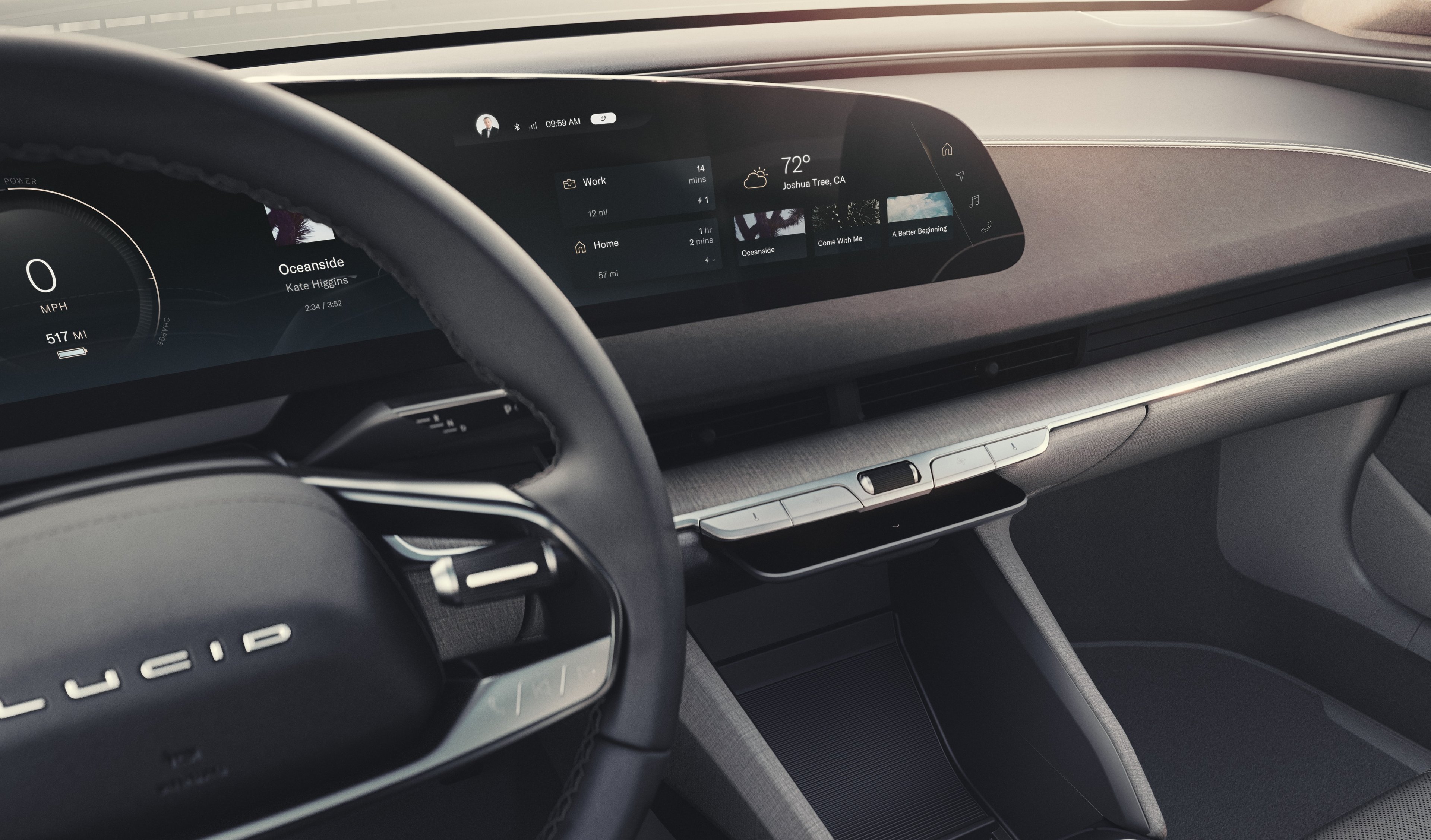 Lucid Air interior. 
