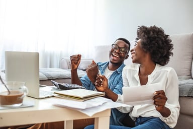 couple doing thier finances