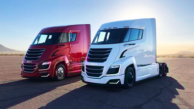 Nikola fuel cell electric vehicles.