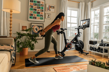 Peloton Bike user weights fitness