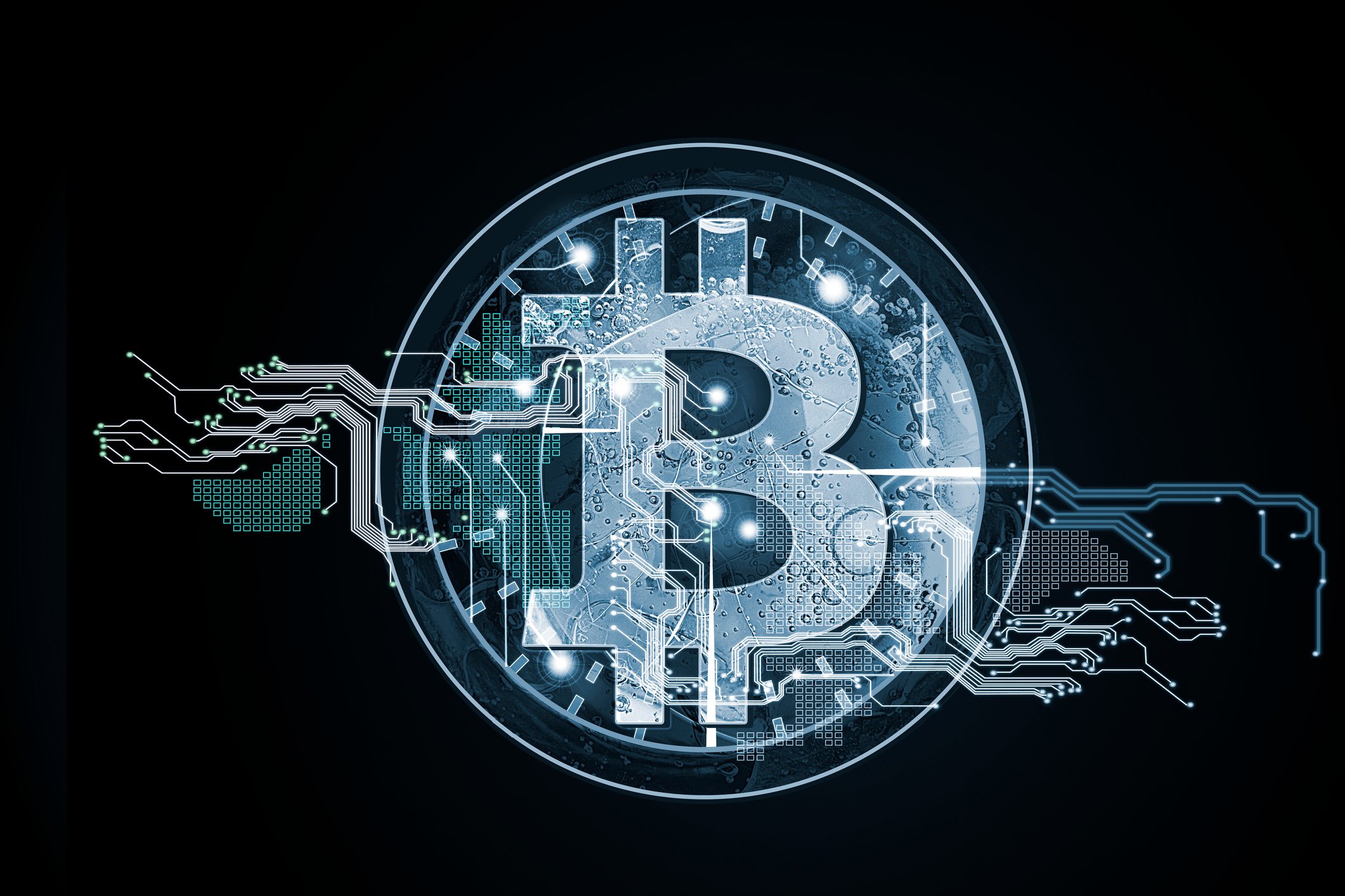 bitcoin symbol digital