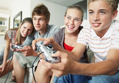 Friends Gaming Together