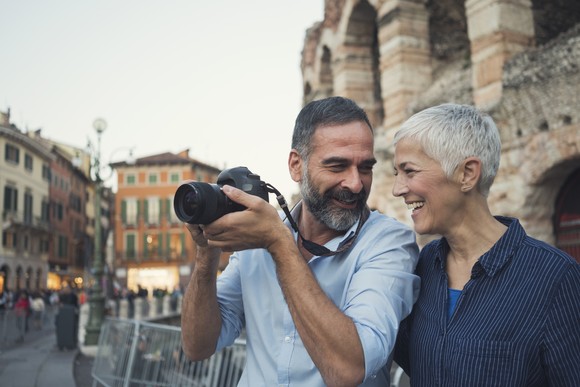 People tourist sightseeing in Italy.