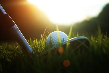 Golf Club Addressing a Ball