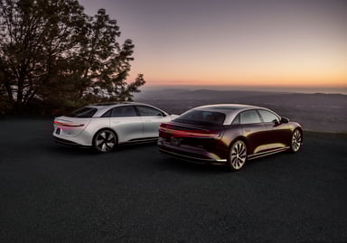 Lucid Air Grand Touring sedans.