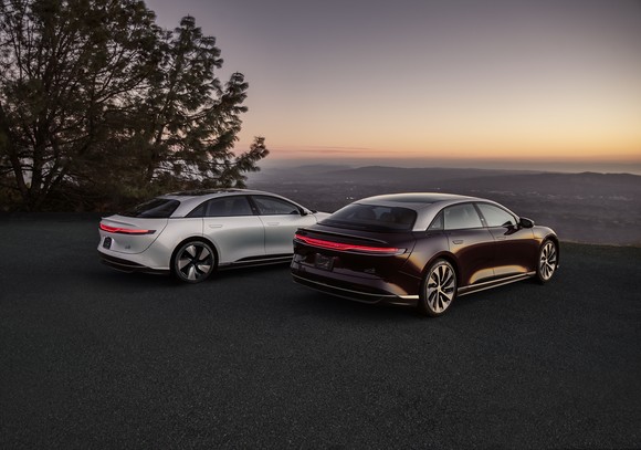 Lucid Air Grand Touring sedans.