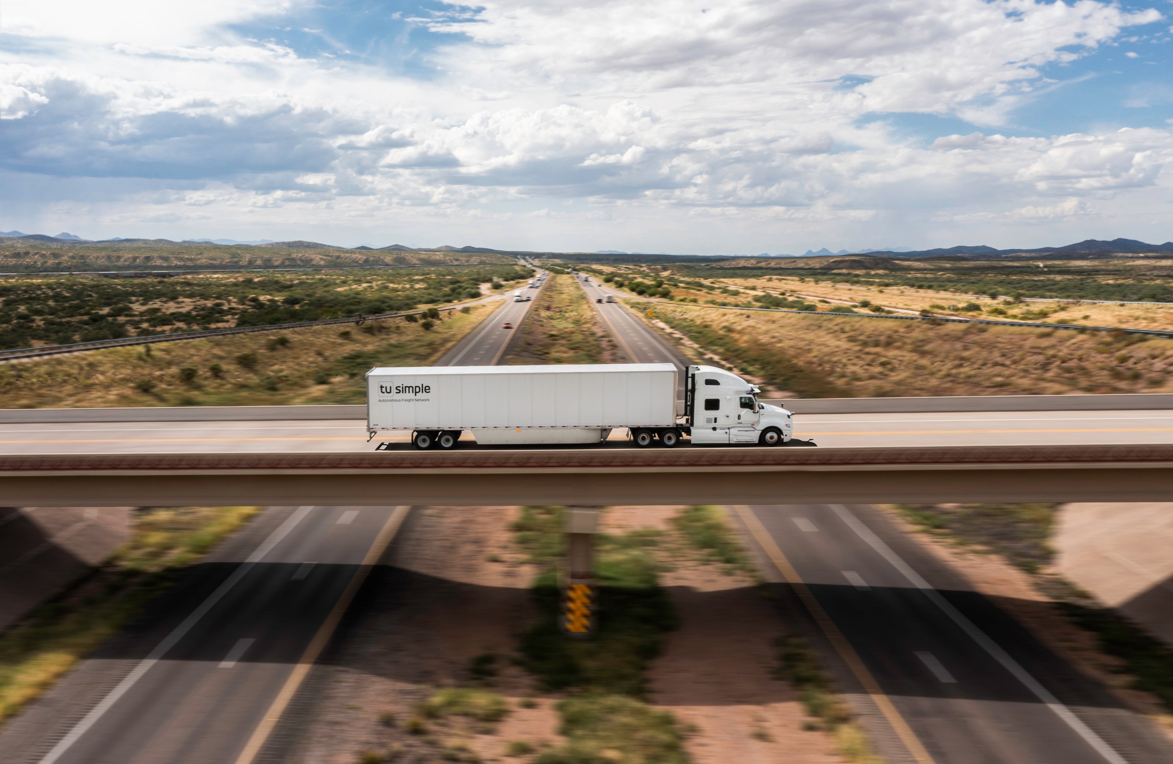 TuSimple autonomous truck.