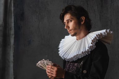 Aristocrat with cash