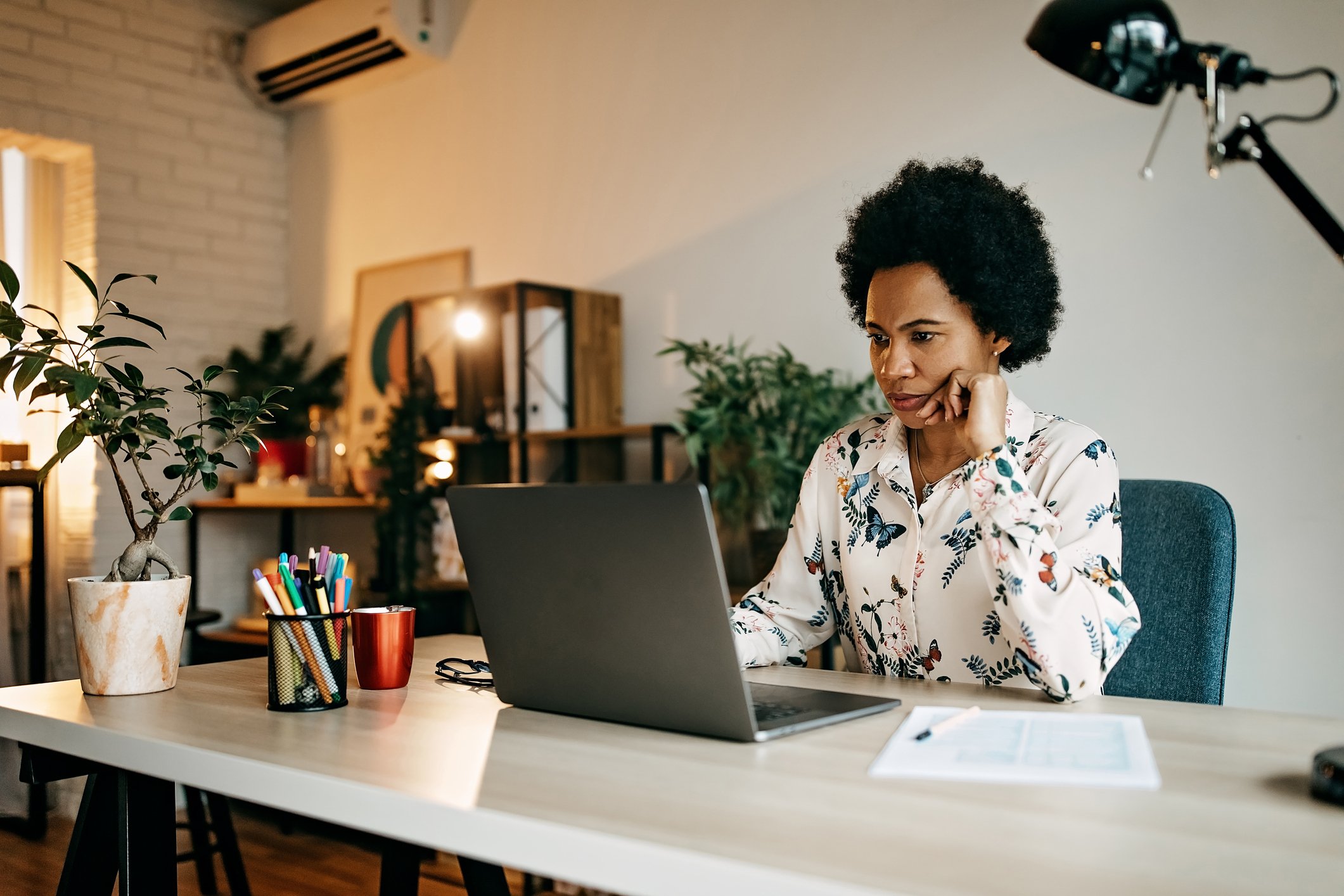 working-at-home-woman