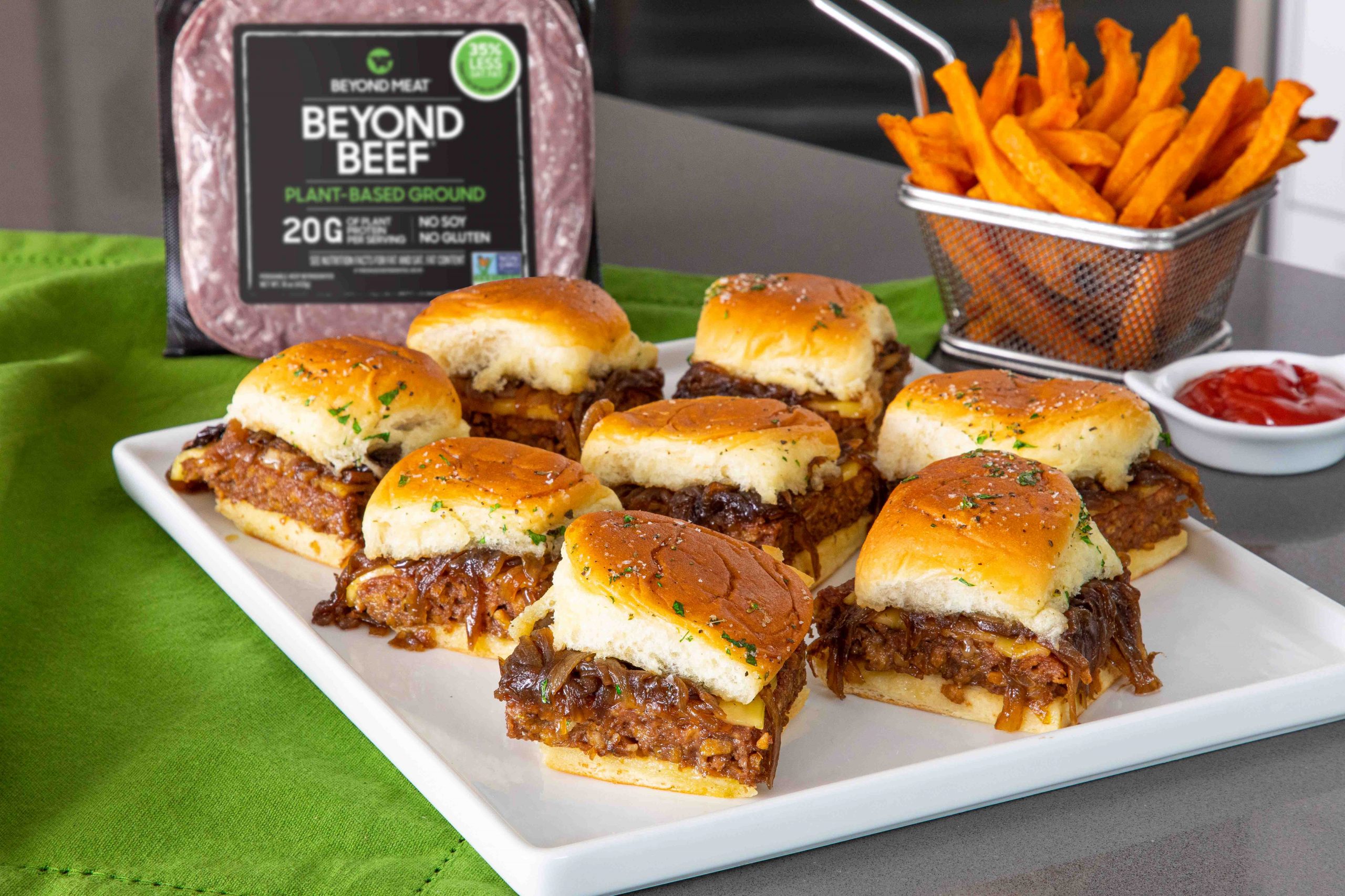 Beyond Beef sliders.