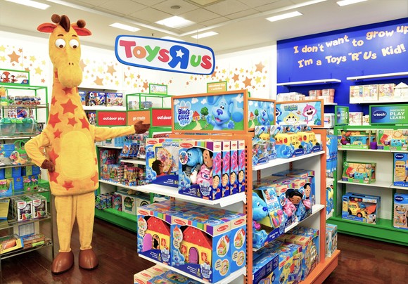 A Toys R Us shop in a Macy's store.