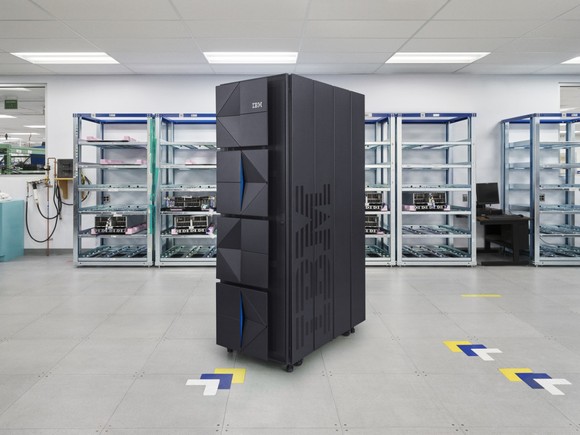 The IBM z16 mainframe.